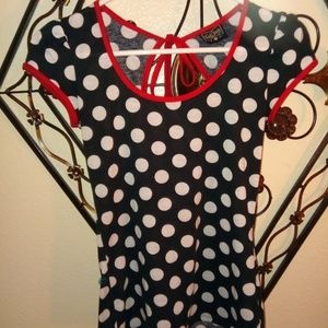 Rock steady polka dot shirt